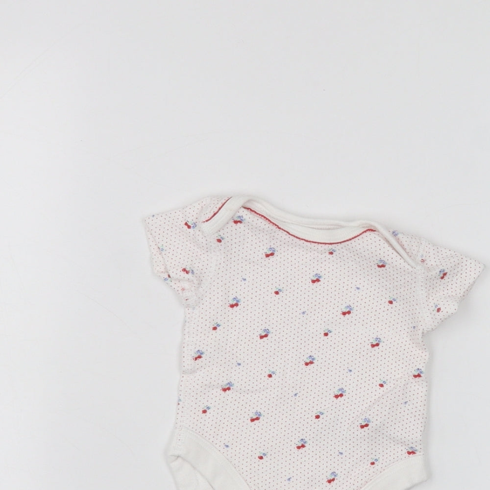 Junior j Baby White   Babygrow One-Piece Size 0-3 Months
