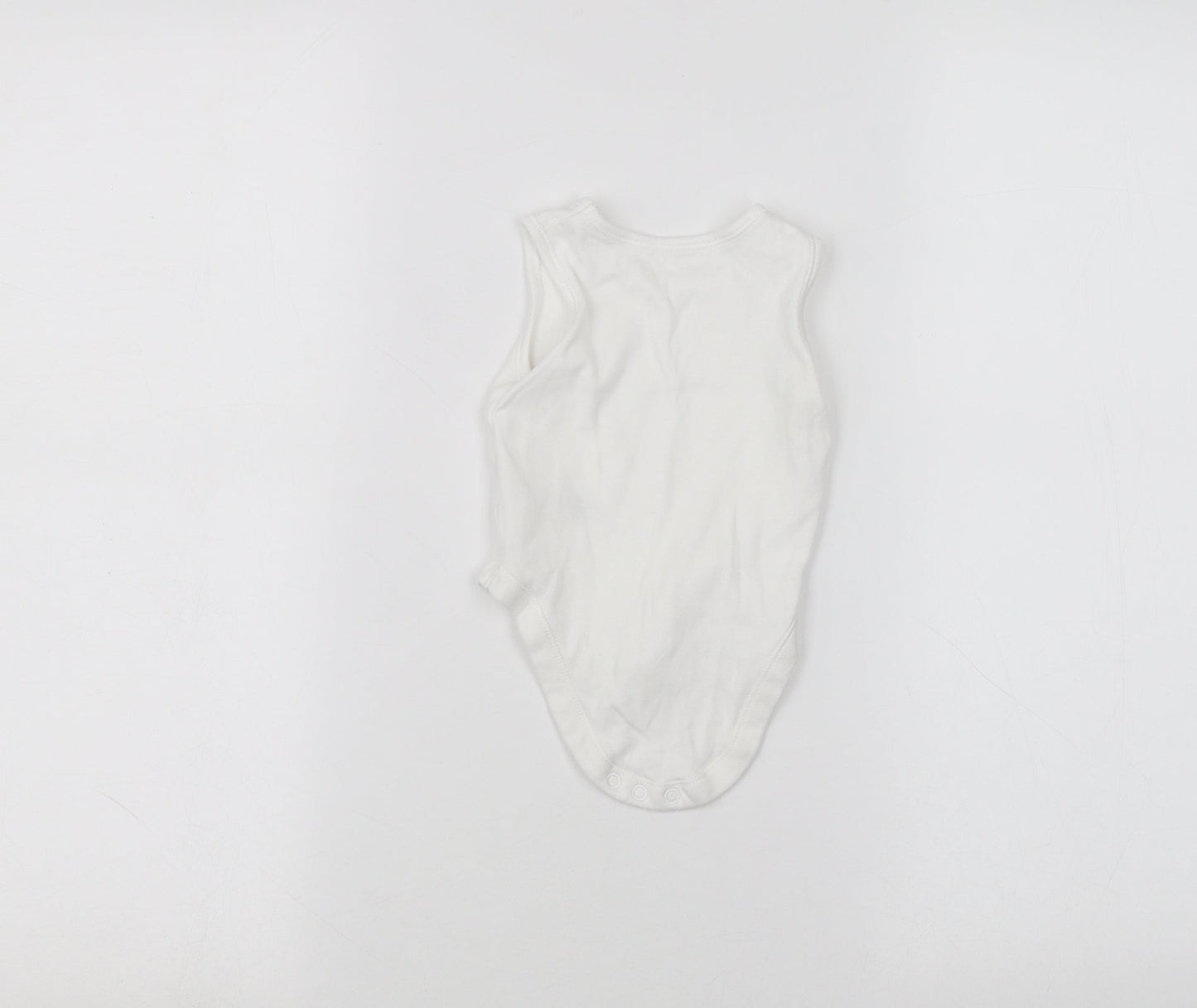 Nutmeg Baby White   Babygrow One-Piece Size 3-6 Months