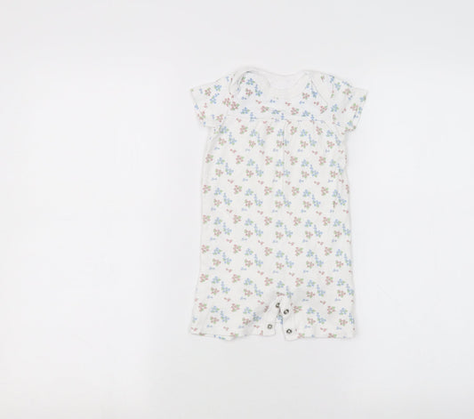 lily & dan Baby White   Babygrow One-Piece Size 12-18 Months