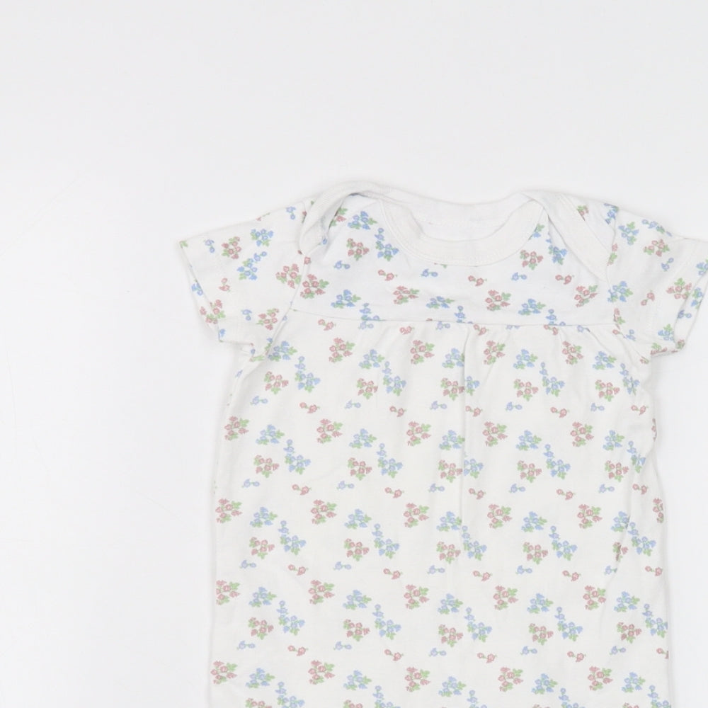 lily & dan Baby White   Babygrow One-Piece Size 12-18 Months