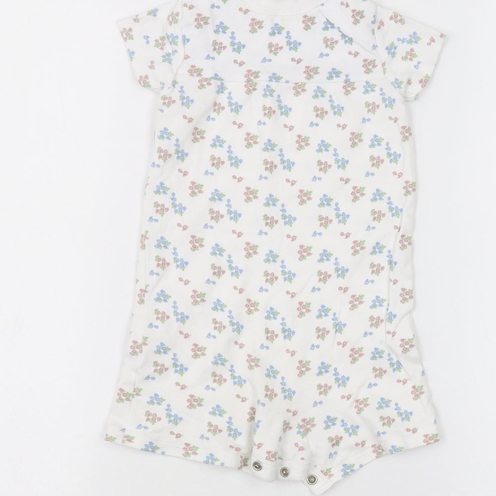 lily & dan Baby White   Babygrow One-Piece Size 12-18 Months