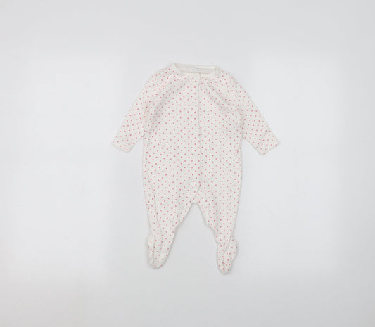 Earlydays Baby White Polka Dot  Coverall One-Piece Size 3-6 Months
