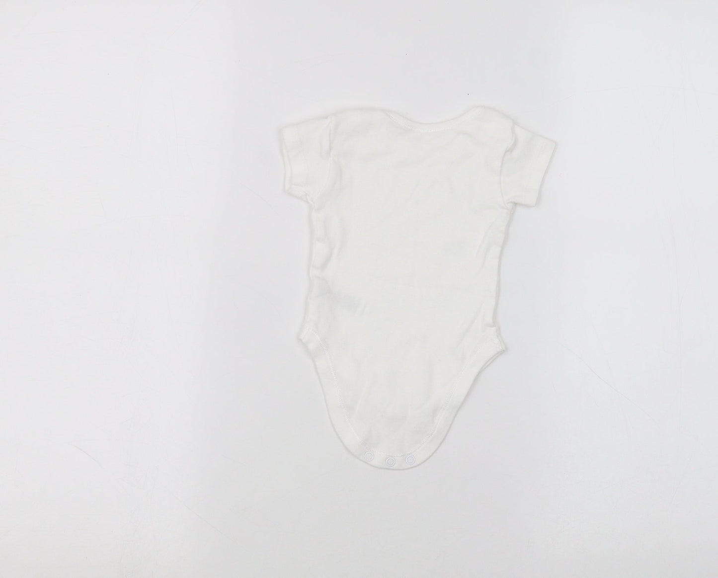 Nutmeg Baby White   Babygrow One-Piece Size 0-3 Months