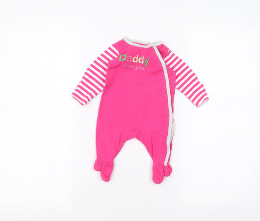 Mothercare Baby Pink   Coverall One-Piece Size 0-3 Months