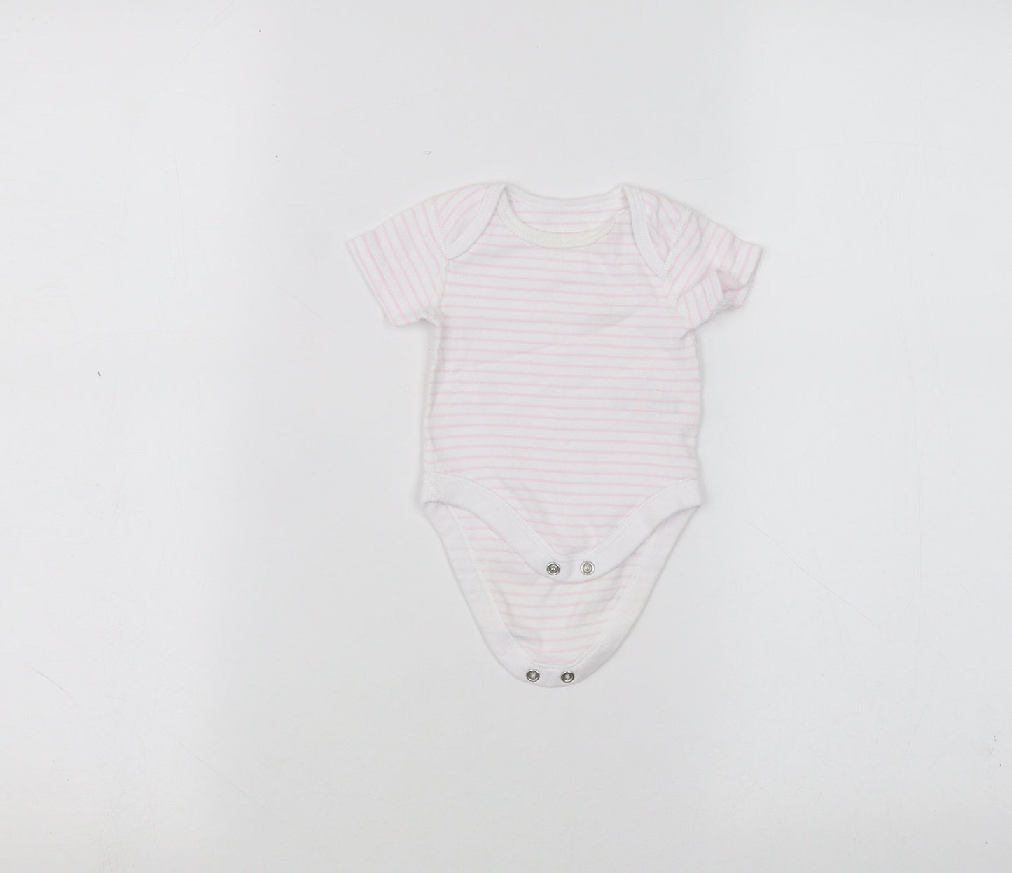 BHS Baby White Striped  Babygrow One-Piece Size 0-3 Months