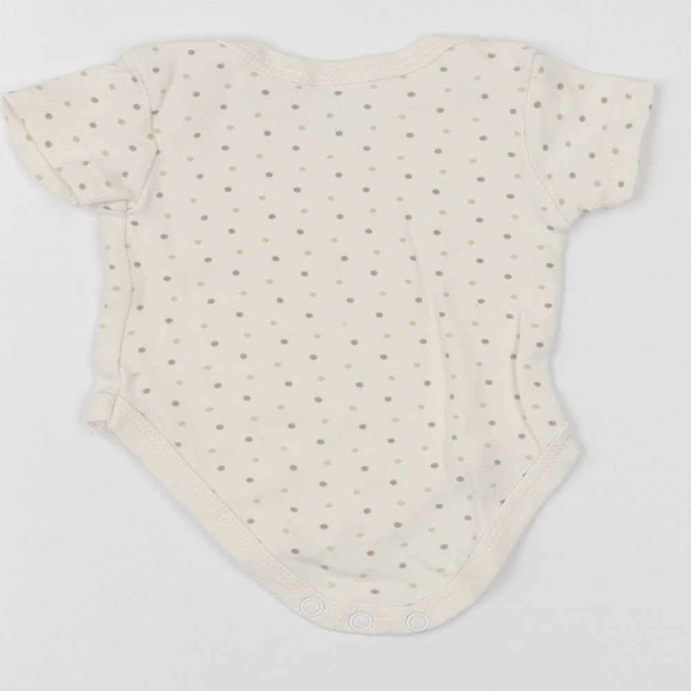 Preworn Baby White   Babygrow One-Piece Size 0-3 Months