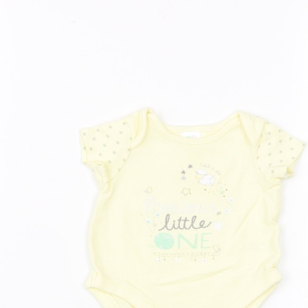Mini Club Baby Yellow   Babygrow One-Piece Size 0-3 Months