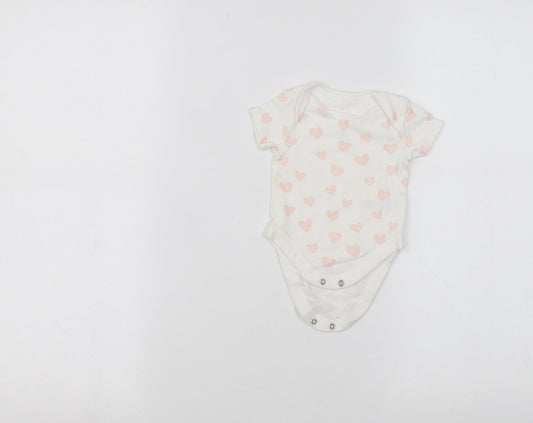 BHS Baby White   Babygrow One-Piece Size 0-3 Months