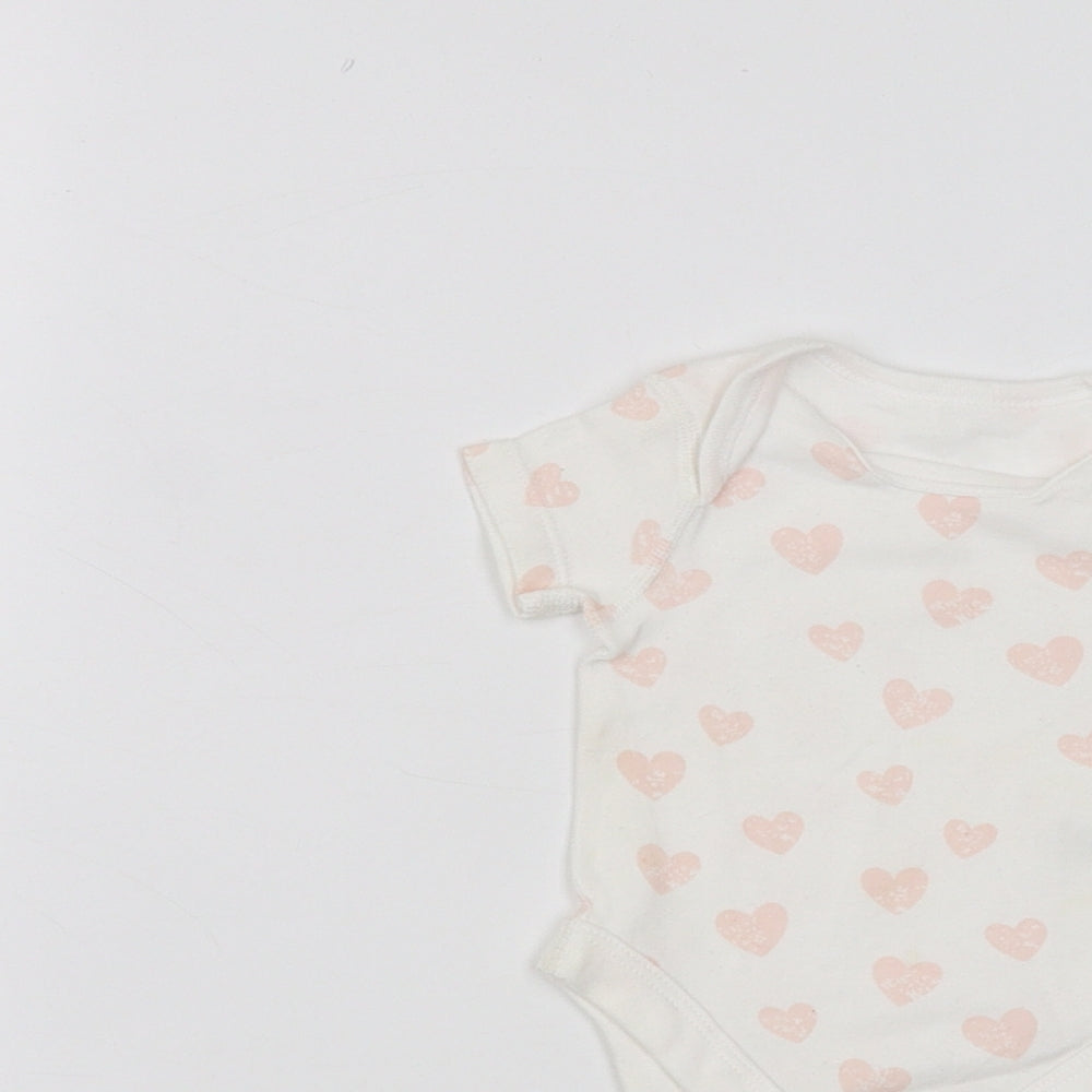BHS Baby White   Babygrow One-Piece Size 0-3 Months