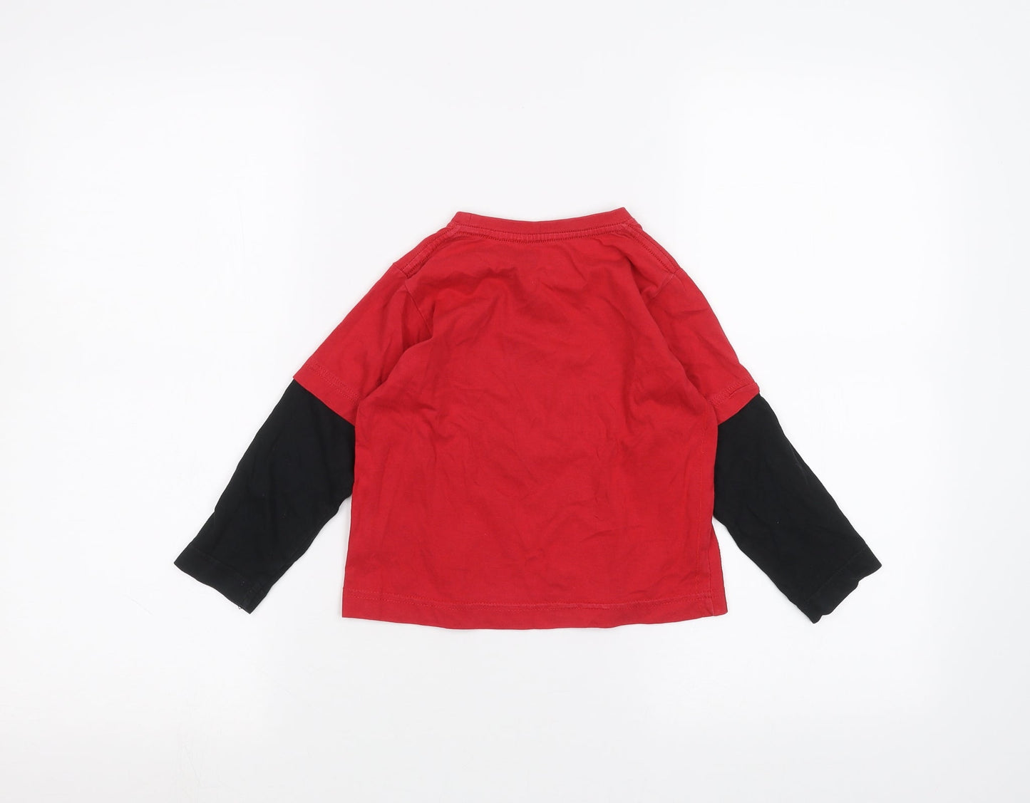 Preworn Boys Red   Basic T-Shirt Size 3 Years