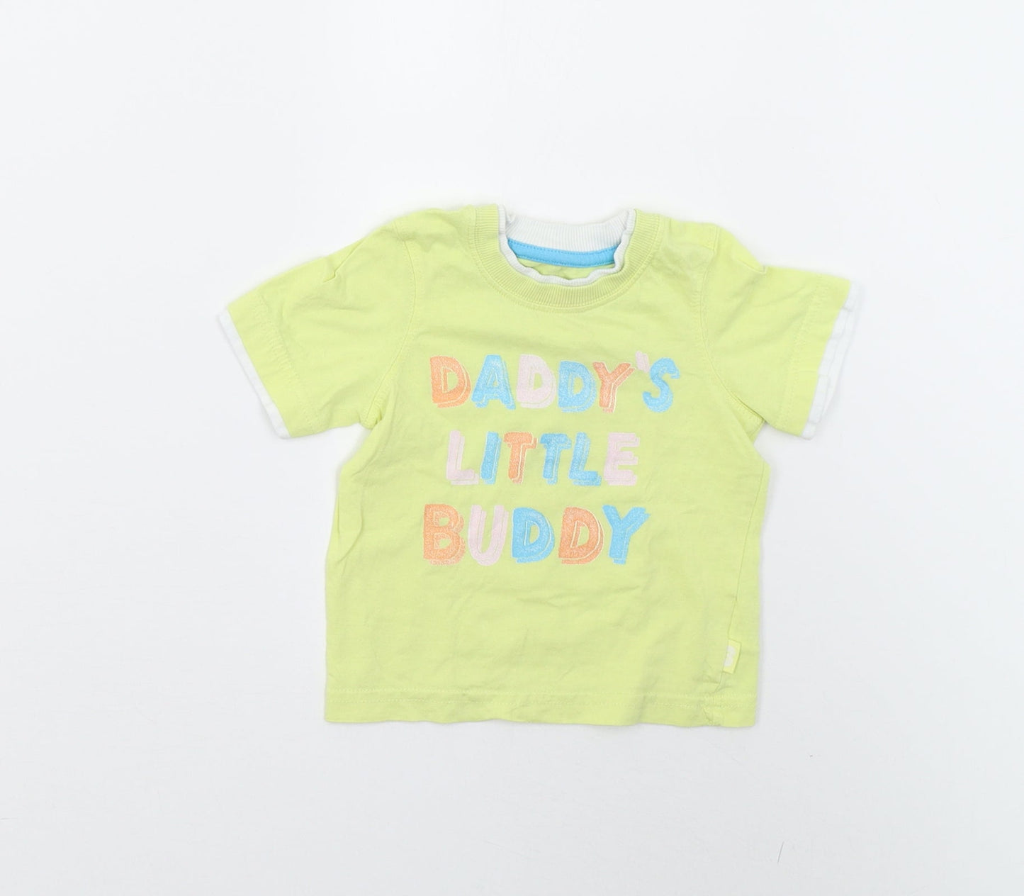 Mothercare Baby Yellow   Basic T-Shirt Size 9-12 Months