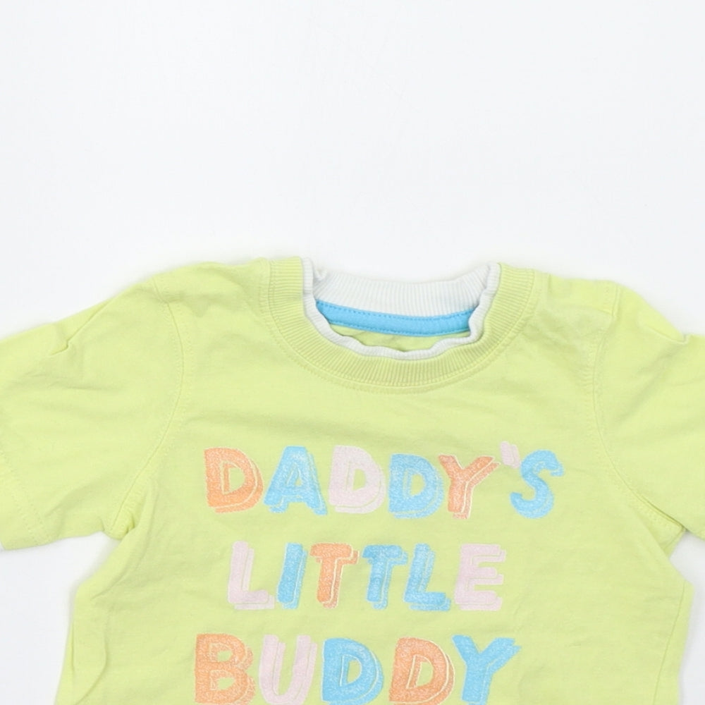 Mothercare Baby Yellow   Basic T-Shirt Size 9-12 Months