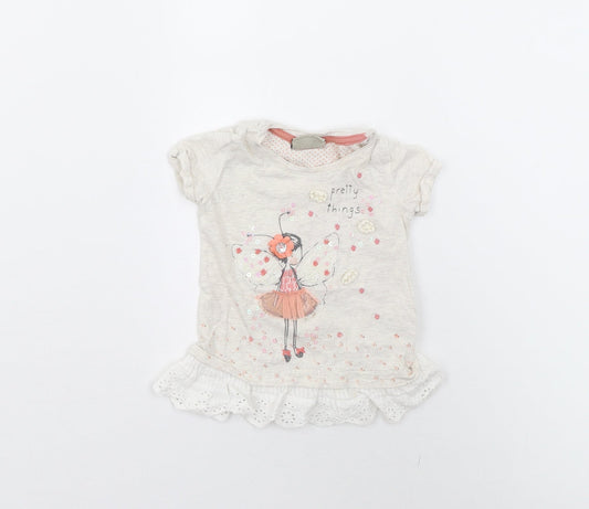 NEXT Baby Beige   Basic T-Shirt Size 3-6 Months