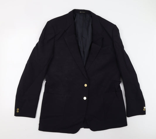 M&S Mens Blue   Jacket Suit Jacket Size 44