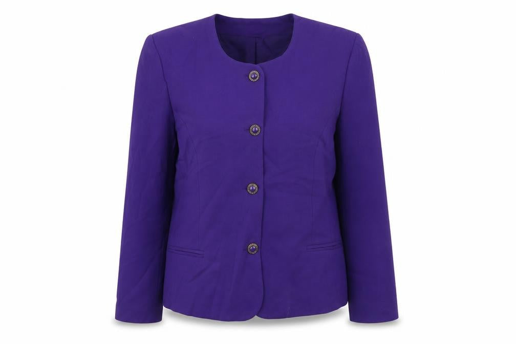 Features Womens Purple   Jacket Blazer Size 14