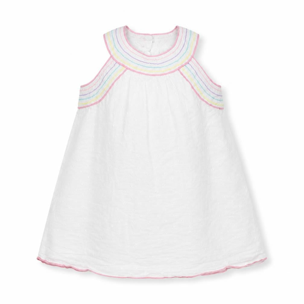 Minoti Girls White   Shift  Size 18-24 Months