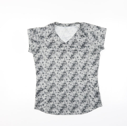 Crivit Womens Grey Camouflage  Basic T-Shirt