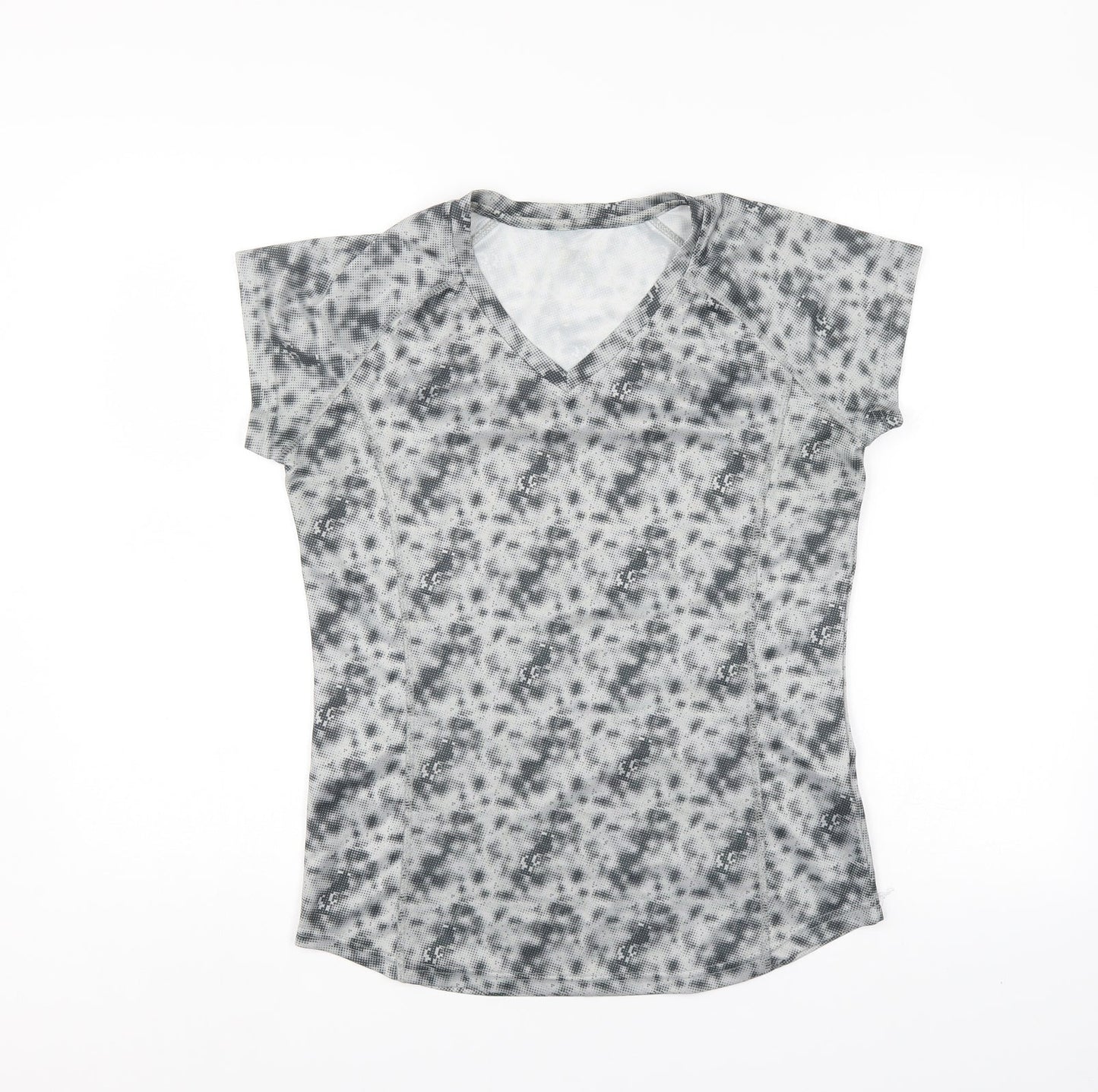 Preloved Crivit Womens Grey Camouflage  Basic T-Shirt - Front