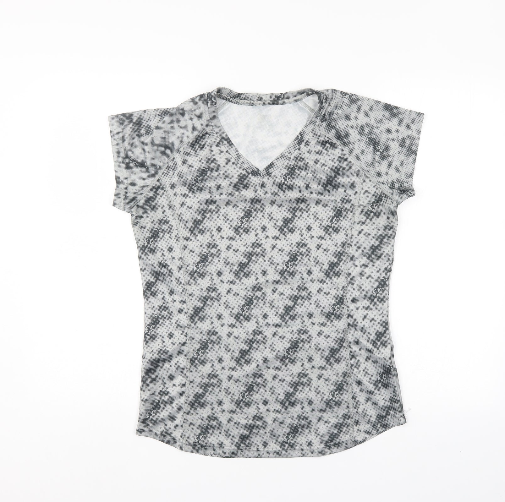 Preloved Crivit Womens Grey Camouflage  Basic T-Shirt - Front
