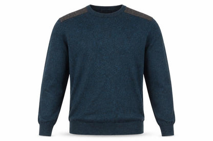 Front view of Easy men’s green jumper, size M