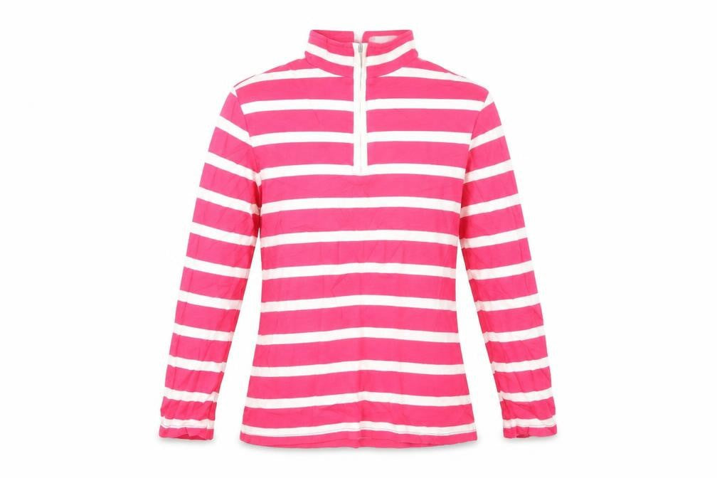 Damart Womens Pink Striped  Pullover Jumper Size 10