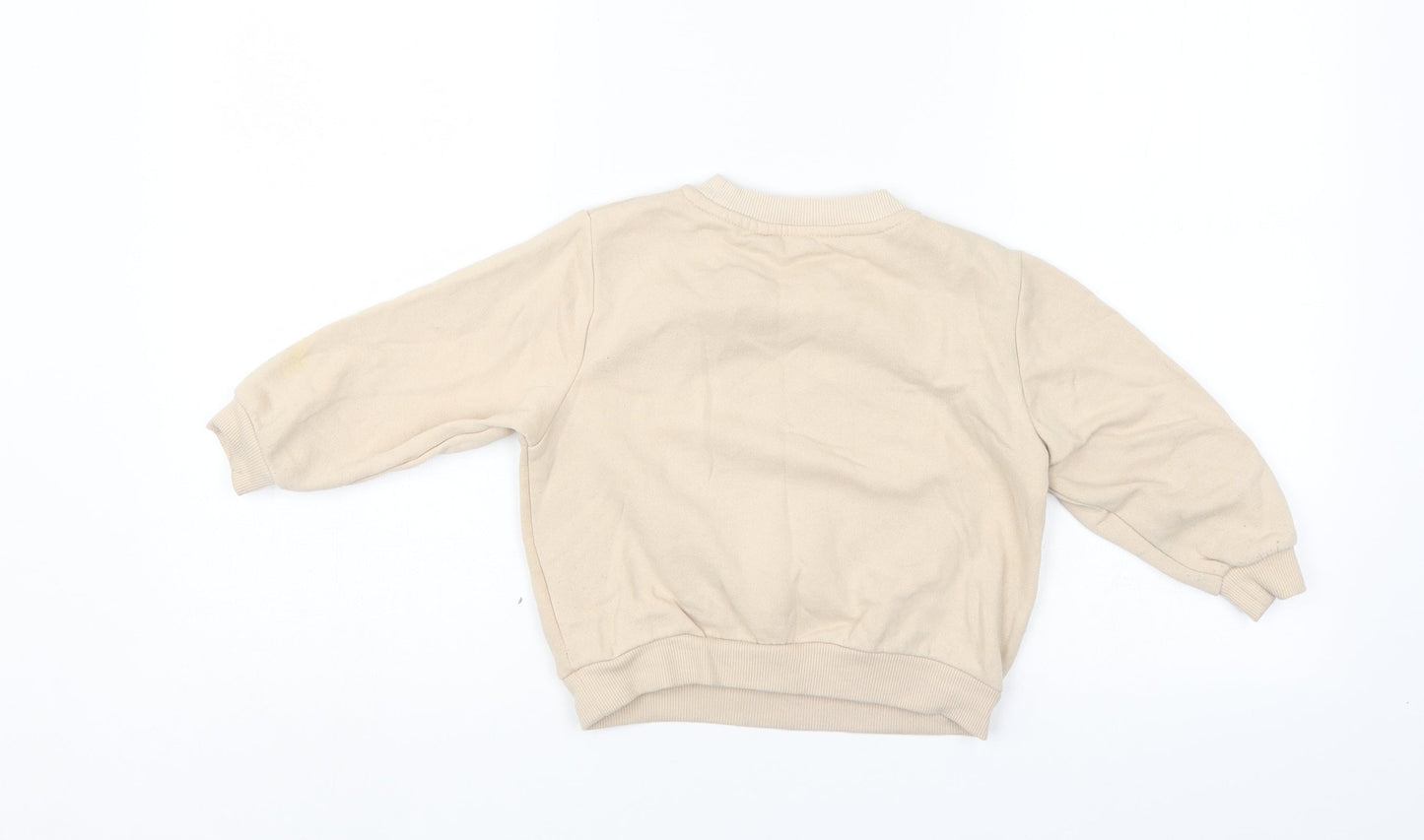 H&M Girls Beige   Pullover Sweatshirt Size 2-3 Years