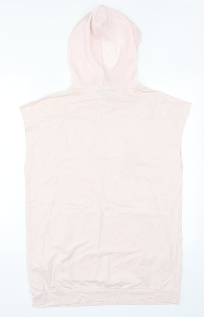 Preloved FOREVER 21 Womens Pink   Pullover Hoodie Size S - Back