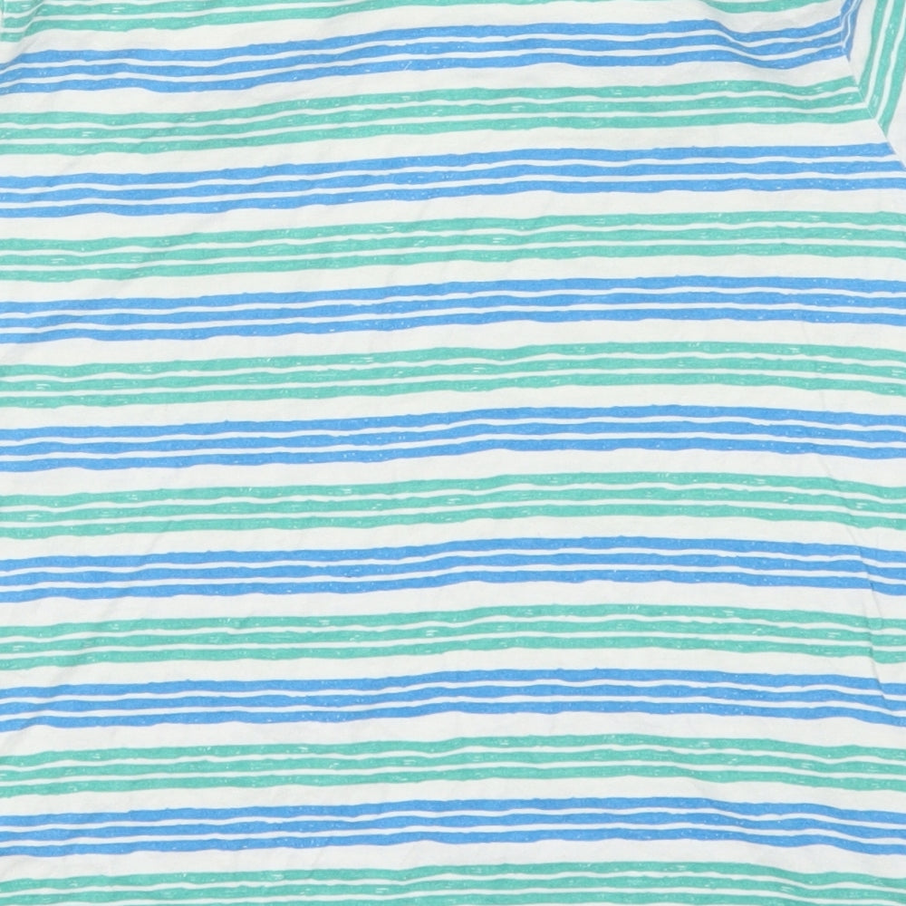 Nutmeg Boys Blue Striped  Basic T-Shirt Size 9-10 Years