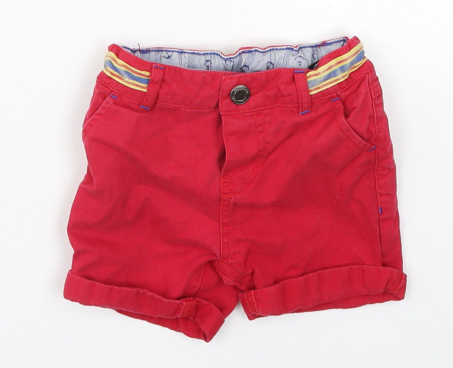 Monsoon Boys Red   Cropped Trousers Size 12-18 Months