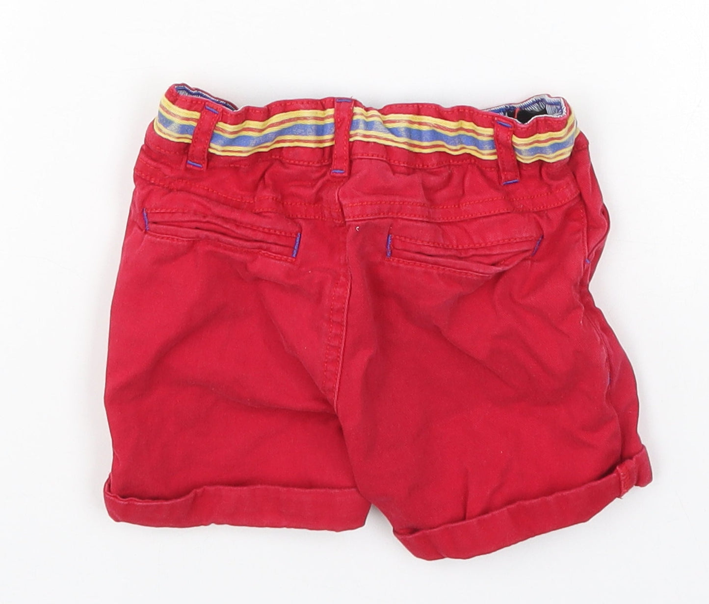 Monsoon Boys Red   Cropped Trousers Size 12-18 Months