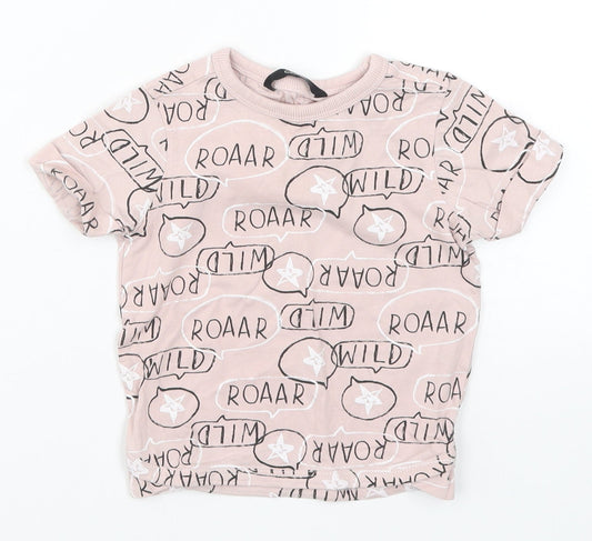 George Baby Pink   Basic T-Shirt Size 12-18 Months  - Roar