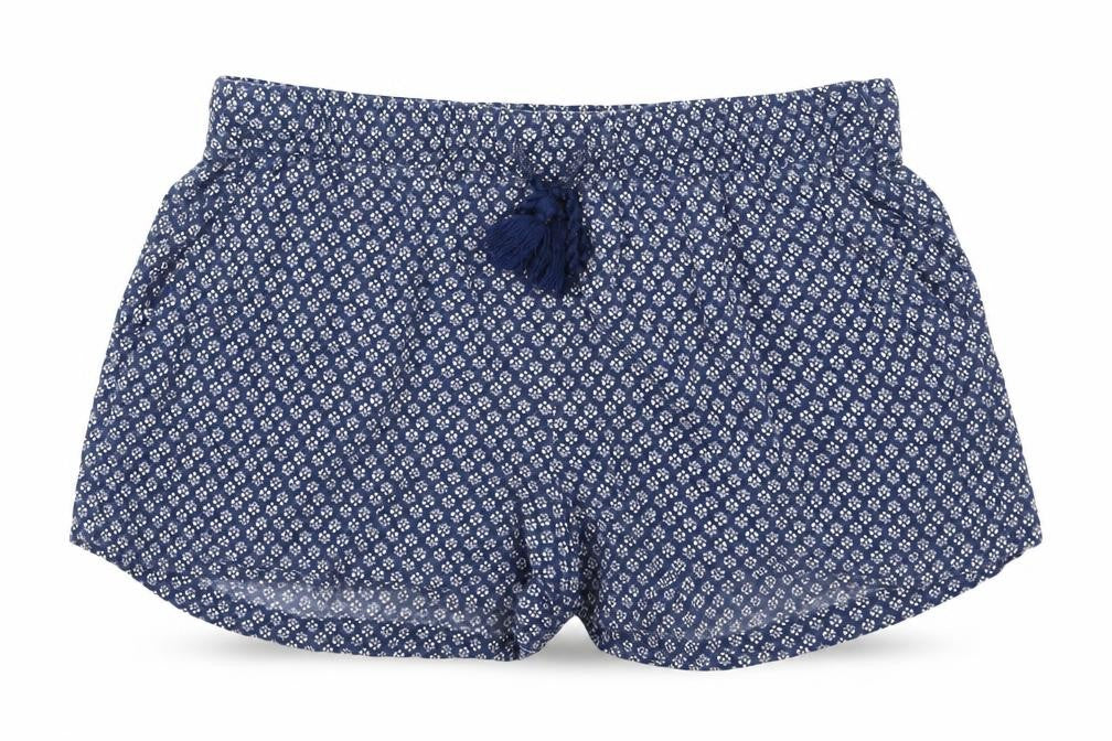 H&M Womens Blue Geometric  Hot Pants Shorts Size M