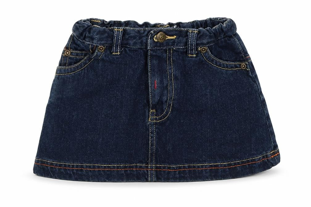 Original Marenesi Girls Blue  Denim A-Line Skirt Size 2 Years