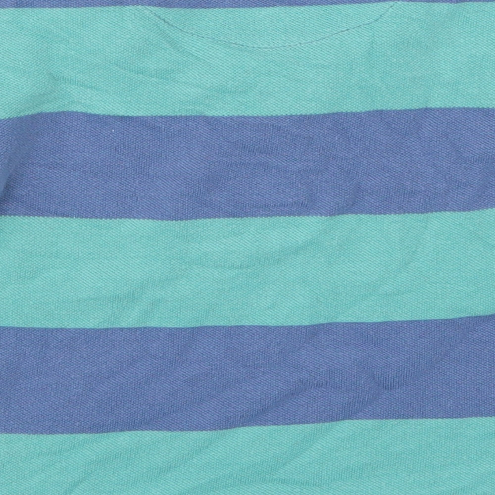 John Lewis Boys Blue Striped  Basic Polo Size 3 Years