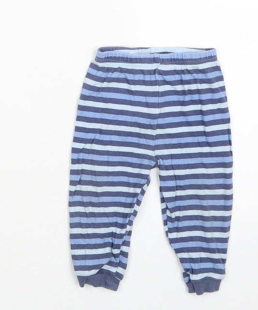 George Boys Blue Striped  Capri Pyjama Pants Size 9-12 Months