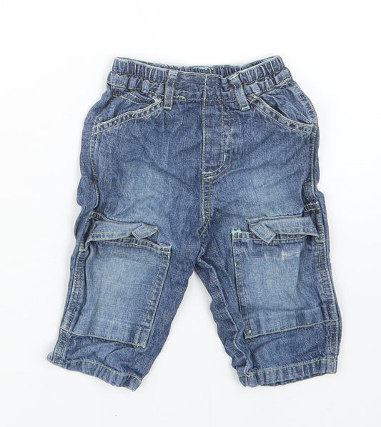 Baby Mac Boys Blue  Denim Capri Jeans Size 6-9 Months
