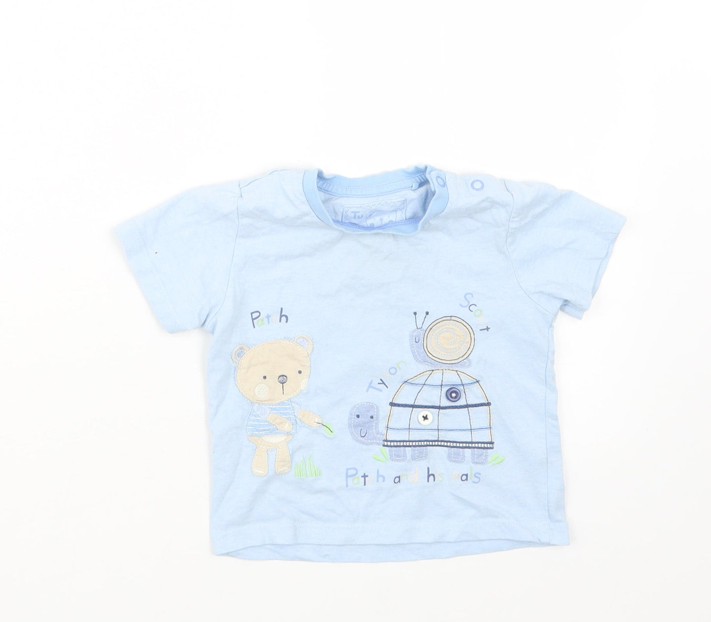 TU Boys Blue   Basic T-Shirt Size 9-12 Months