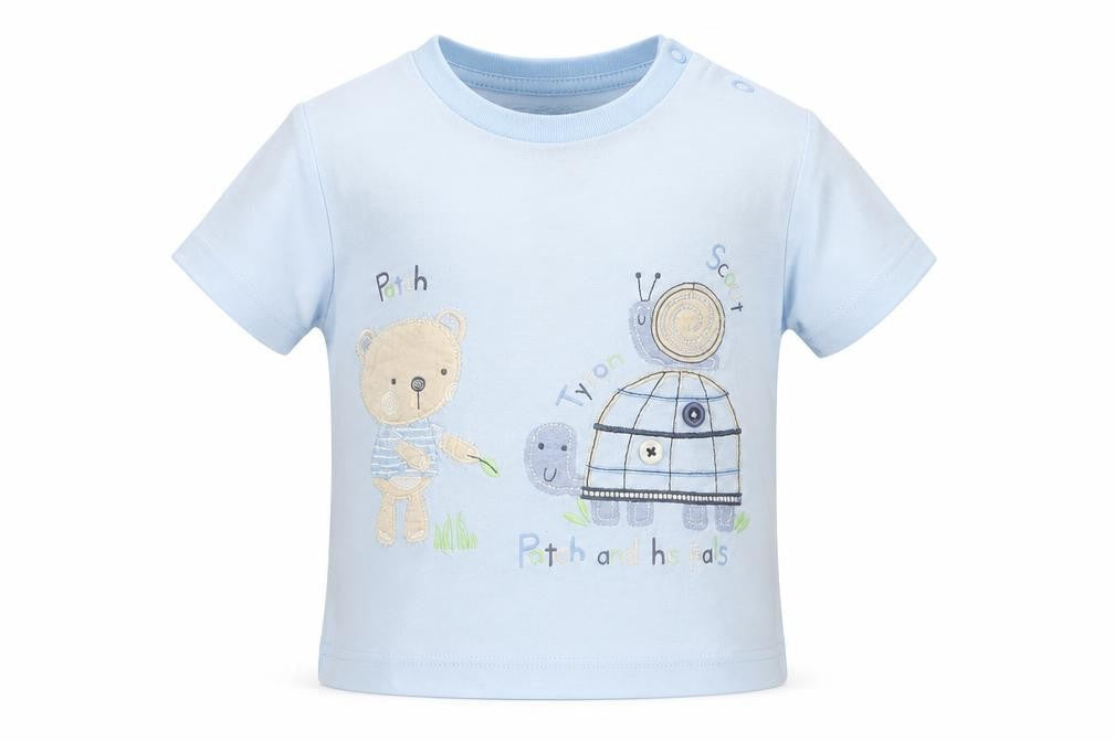 TU Boys Blue   Basic T-Shirt Size 9-12 Months