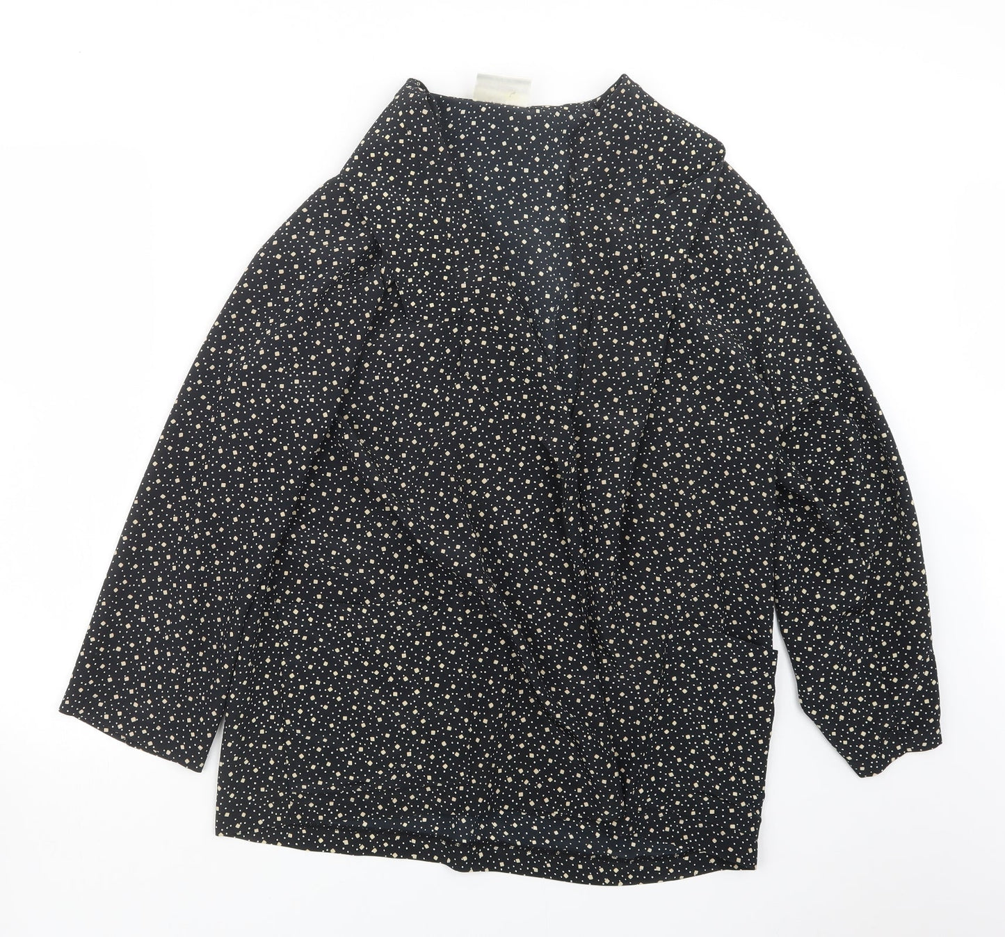 Richards Womens Black Geometric  Jacket  Size 14