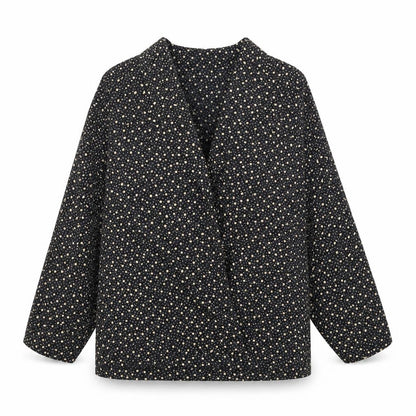 Richards Womens Black Geometric  Jacket  Size 14