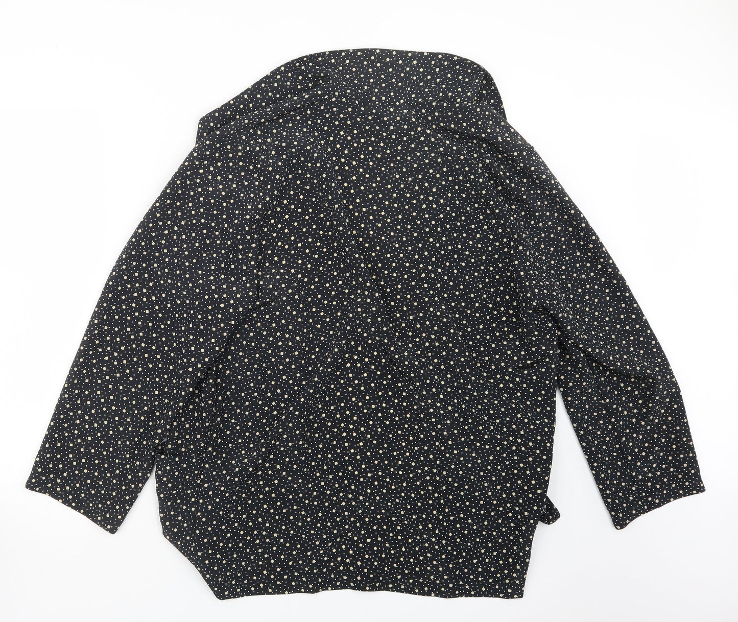 Richards Womens Black Geometric  Jacket  Size 14