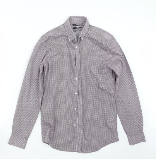 Debenhams Mens Purple    Button-Up Size 14.5