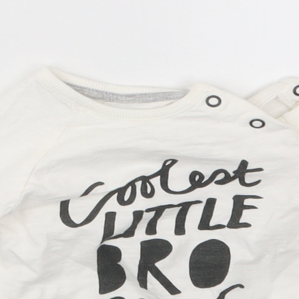 George Boys White   Basic T-Shirt Size 9-12 Months