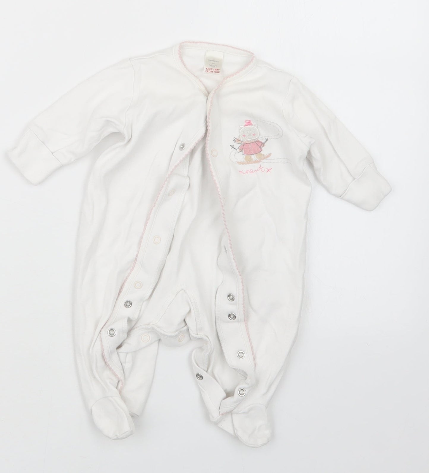 NEXT Girls White   Coverall Outfit/Set Size 0-3 Months