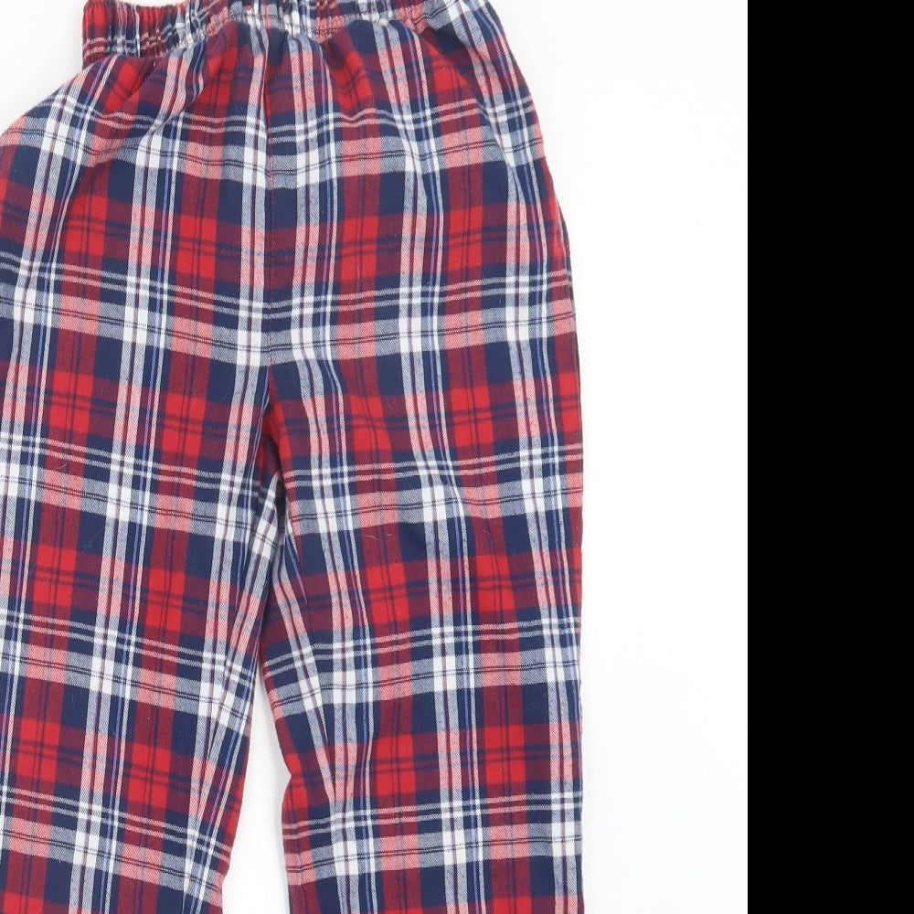Gap Girls Red Check  Capri Pyjama Pants Size 8 Years