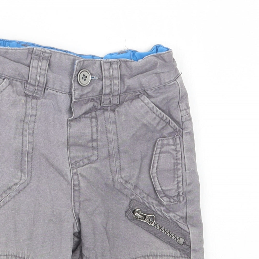 F&F Boys Grey   Cropped Trousers Size 9-12 Months