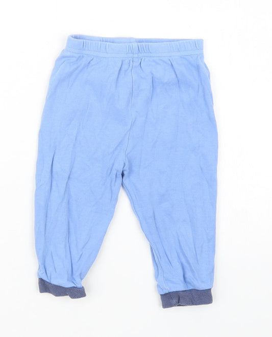 George Boys Blue Geometric  Capri Pyjama Pants Size 9-12 Months