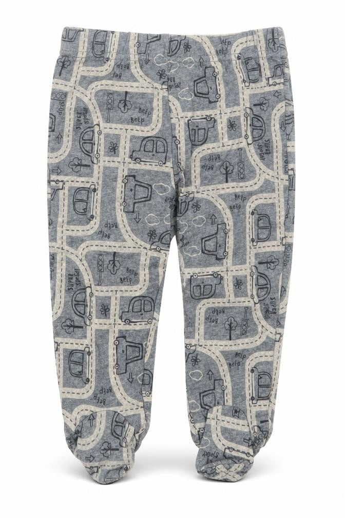 TU Boys Grey Geometric  Capri Trousers Size 6-9 Months