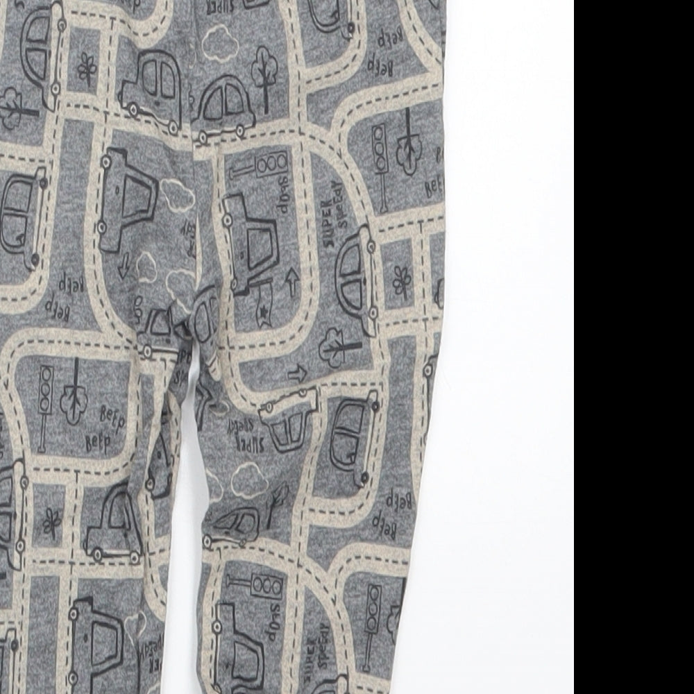 TU Boys Grey Geometric  Capri Trousers Size 6-9 Months