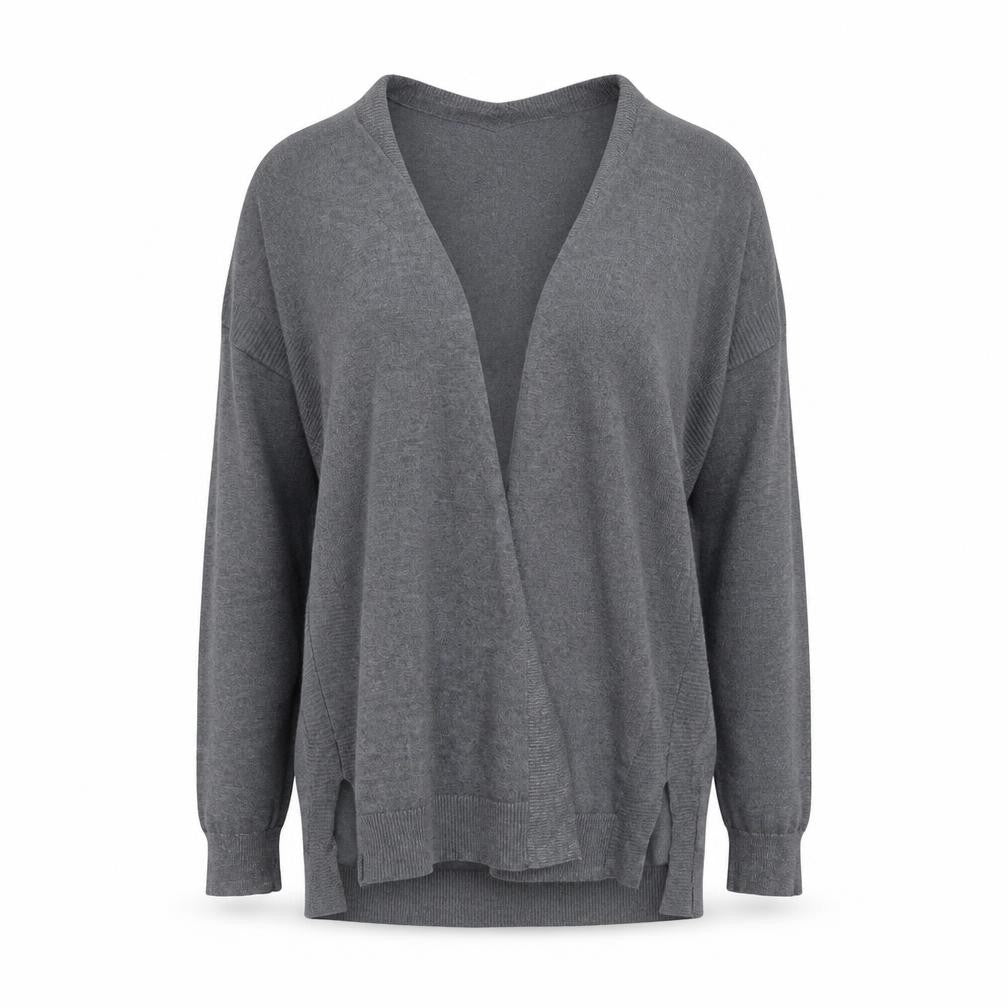 Retrology Womens Grey  Knit Cardigan Jumper Size L
